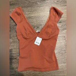 Free People Rust Tank Top